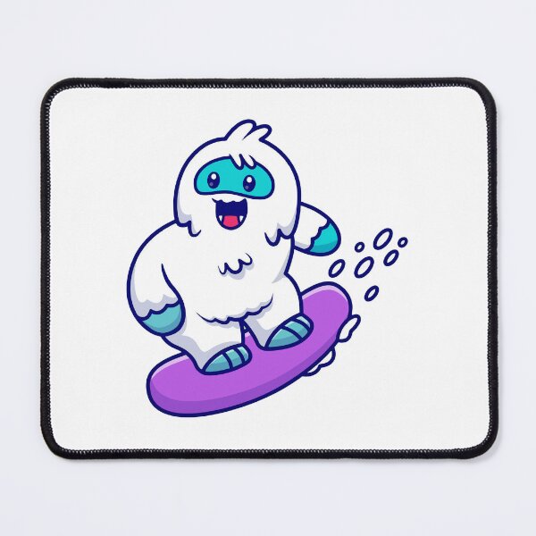 Item preview, Funny Yeti Snowboarding on Mountain designed and sold by miliemlac.