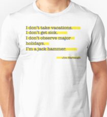 Camiseta ajustada Universidad Jim Harbaugh de Michigan