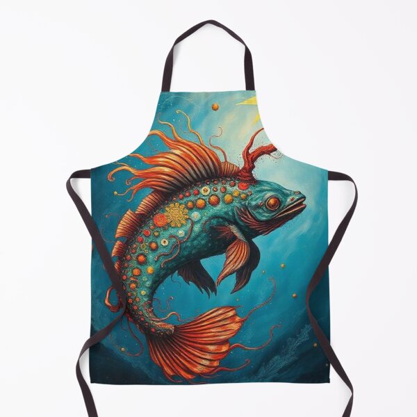 Item preview, Mythical Fish on a Beautiful Blue Sea designed and sold by RAISC.