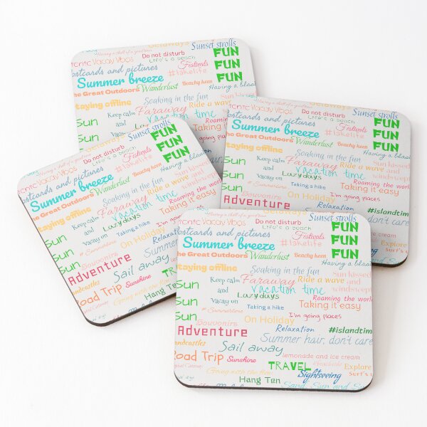 Item preview, Summer Words in Summer Colors  designed and sold by JaygiesDesign.