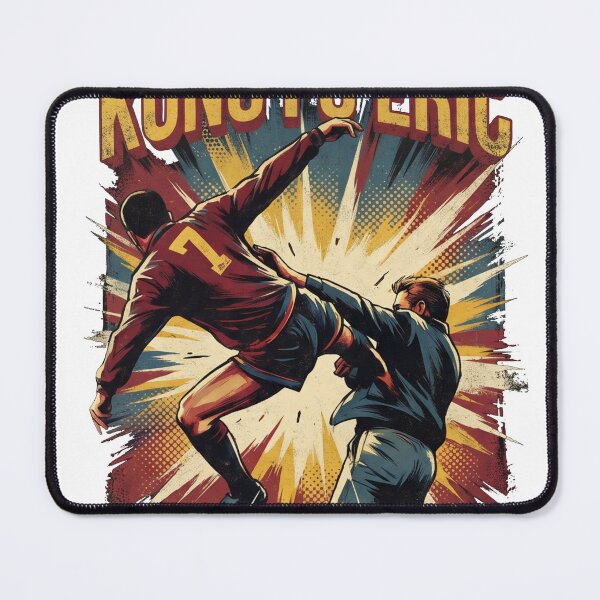 Item preview, Eric Cantona Kick 'Kung Fu Eric' designed and sold by newbounceclub.