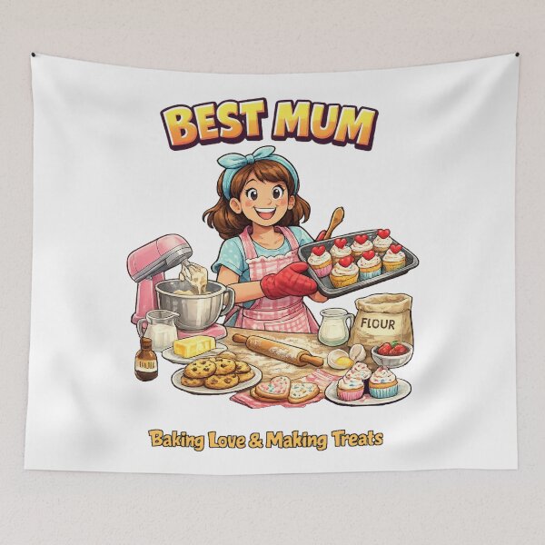 Item preview, Mum,Mom Best Mum Baking Cakes and treats designed and sold by JamesDunican.