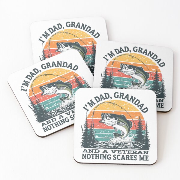 Item preview, Veteran Dad Grandad Fishing - Retro Sunset Bass Graphic designed and sold by PACS0011.