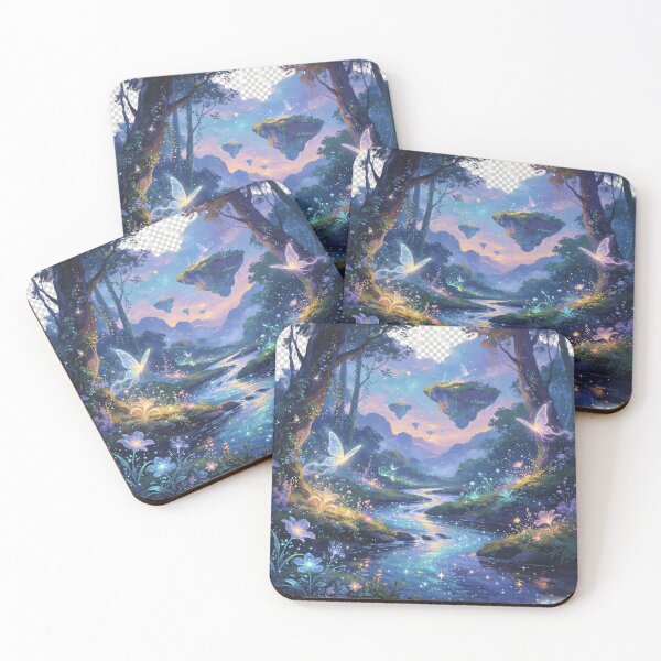 Item preview, Mythical white Butterflies in Enchanted Purple Forest  designed and sold by AwakenFah.