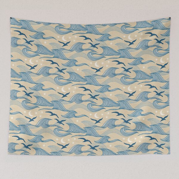 Item preview, Wind Waves Sand and Seagulls Beachy Boho designed and sold by micklyn.
