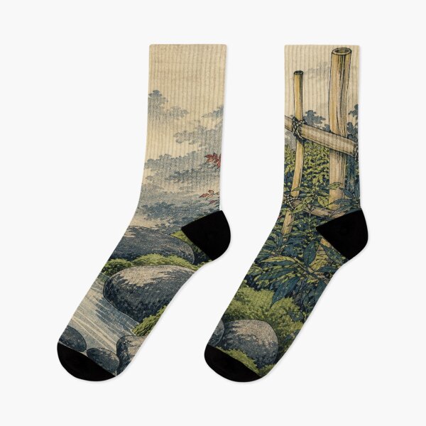 Item preview, The Zen Courtyard - Vintage Ukiyo-e Japanese Woodblock Art designed and sold by bapupa.