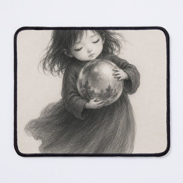 Item preview, pencil sketch of a Ubiq doll designed and sold by TrezeTreze.