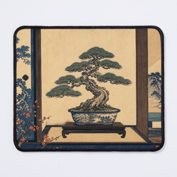 Item preview, Bonsai Master - Vintage Ukiyo-e Japanese Woodblock designed and sold by bapupa.