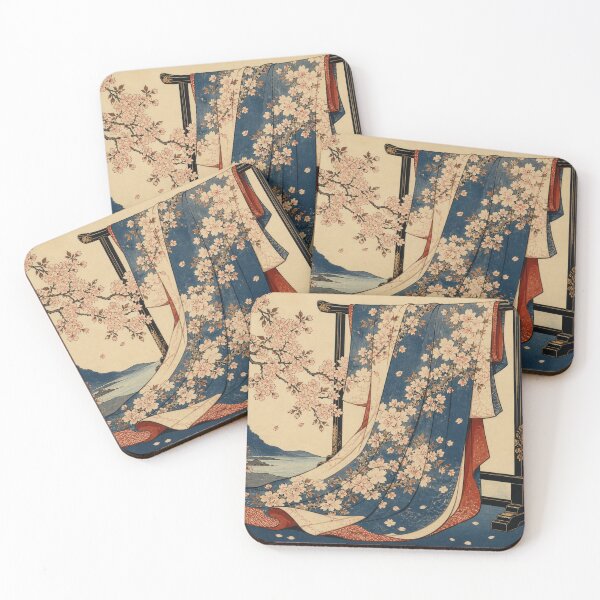 Item preview, Kimono Weave - Vintage Ukiyo-e Japanese Woodblock  designed and sold by bapupa.
