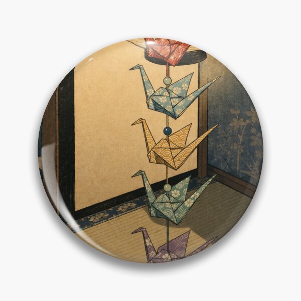 Item preview, Paper Cranes - Vintage Ukiyo-e Japanese Woodblock  designed and sold by bapupa.