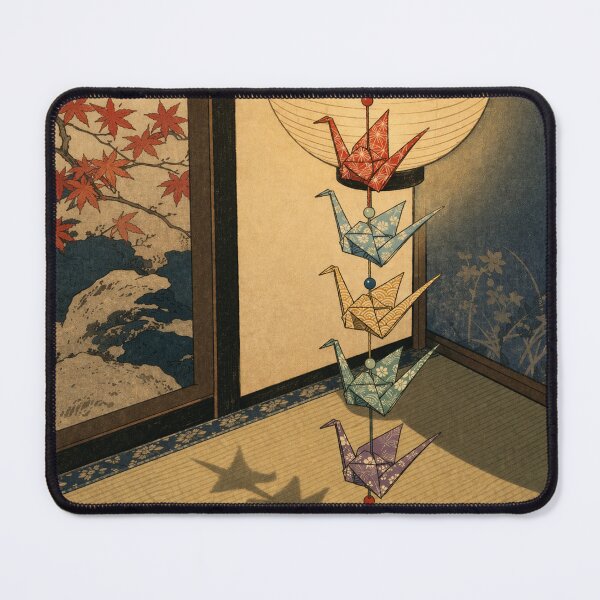 Item preview, Paper Cranes - Vintage Ukiyo-e Japanese Woodblock designed and sold by bapupa.