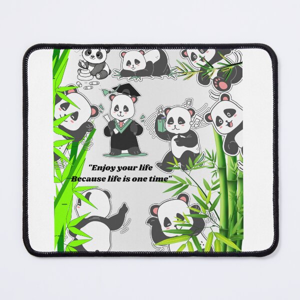Item preview, Cute Panda Enjoy Your Life Because Life is One Time designed and sold by Dhanamlak.
