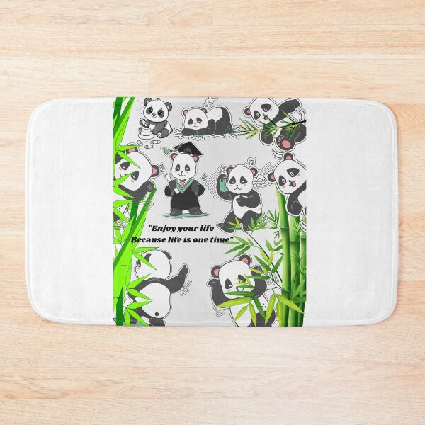 Item preview, Cute Panda Enjoy Your Life Because Life is One Time designed and sold by Dhanamlak.