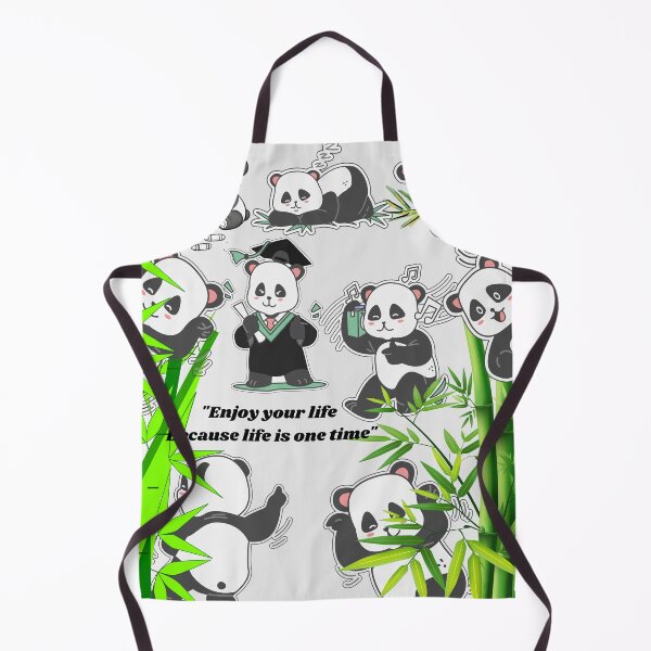 Item preview, Cute Panda Enjoy Your Life Because Life is One Time designed and sold by Dhanamlak.