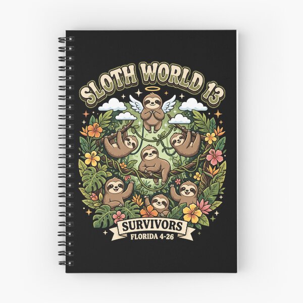 Item preview, Sloth World 13 Survivors Florida 4-26 | Cute Tropical Sloth Design designed and sold by ArcaneArtistry.
