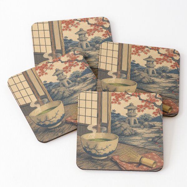 Item preview, Tea Ceremony - Vintage Ukiyo-e Japanese Woodblock  designed and sold by bapupa.