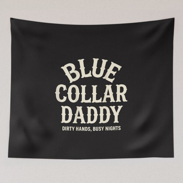 Item preview, Blue Collar Daddy Dirty Hands Busy Night Funny Working Dad Retro Design designed and sold by kiralynstration.