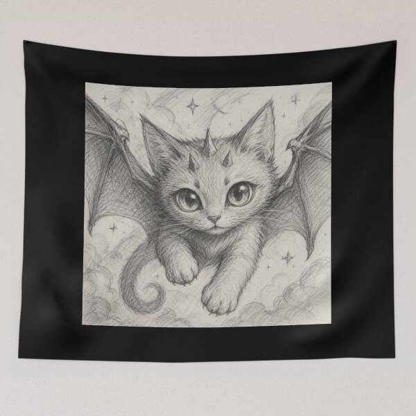 Item preview, Bat Cat designed and sold by TrezeTreze.