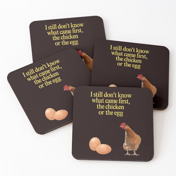 Item preview, Chicken or Egg Paradox Funny Philosophy Quote Design designed and sold by Supergrafix07.