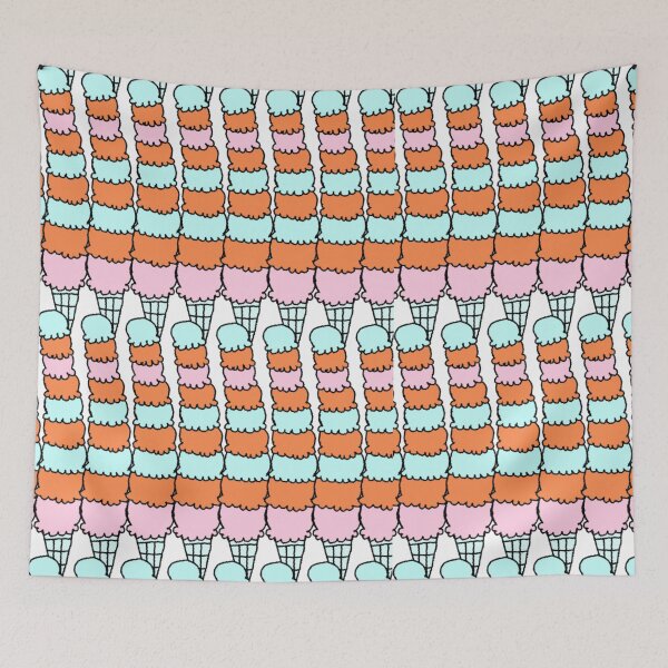 Item preview, Pink Orange Blue Ice Cream designed and sold by Rainbowland123.