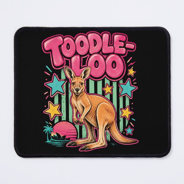 Item preview, Toodle-Loo Kangaroo | Cute Kawaii Kangaroo Pun Design designed and sold by ArcaneArtistry.