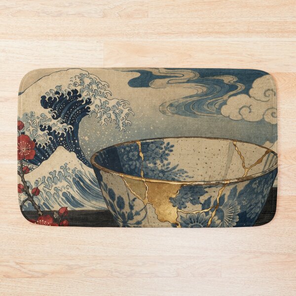 Item preview, Kintsugi Harmony - Vintage Ukiyo-e Japanese Woodblock  designed and sold by bapupa.