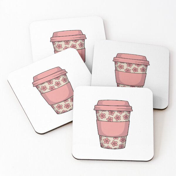 Item preview, Floral Coffee Cup Simple designed and sold by KD Merch.