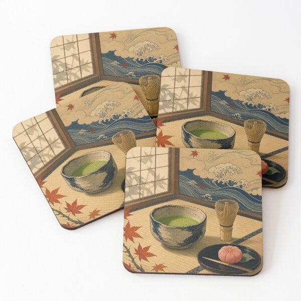 Item preview, Traditional Tea Ceremony - Vintage Ukiyo-e Japanese Woodblock  designed and sold by bapupa.