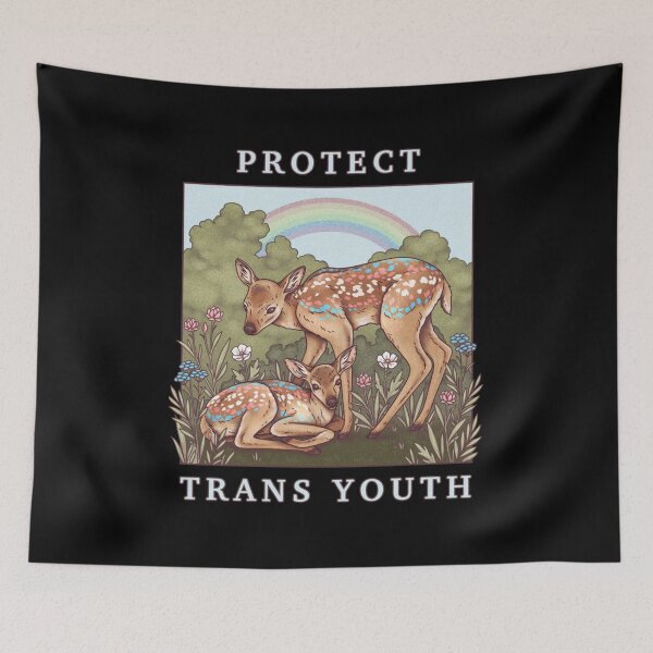 Item preview, PROTECT TRANS YOUTH Queer LGBTQ Rights Furry Thieran designed and sold by RansomClothings.