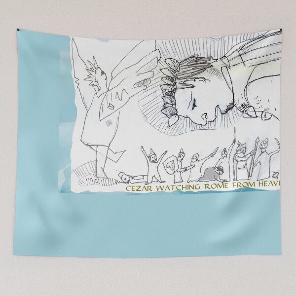 Item preview, Roman Emperor Allegory - Cezar Watching Rome From Heaven (drawing by ACCI)  designed and sold by VanyssaGraphics.