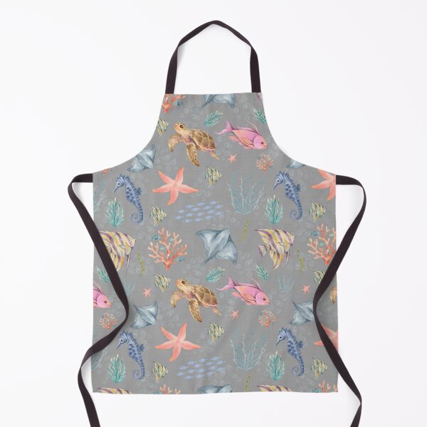 Item preview, Watercolor Ocean Life Textured Gray designed and sold by KSimpson838.