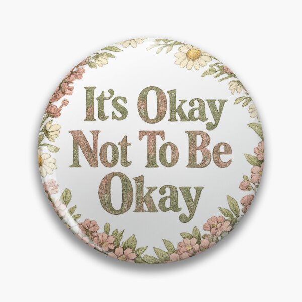 Item preview, It's Okay Not To Be Okay Wildflower Mental Health Awareness Vintage Botanical Shirt designed and sold by irfanshikh.