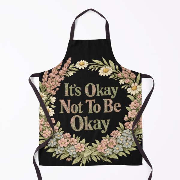 Item preview, It's Okay Not To Be Okay Wildflower Mental Health Awareness Vintage Botanical Shirt designed and sold by irfanshikh.