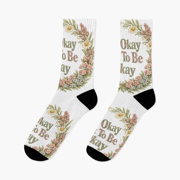 Item preview, It's Okay Not To Be Okay Wildflower Mental Health Awareness Vintage Botanical Shirt designed and sold by irfanshikh.