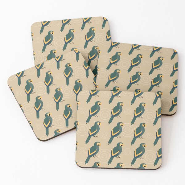 Item preview, Parrots on brown designed and sold by reneesillus.