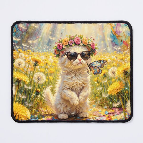 Item preview, Magical Kitten in Dandelion Meadow designed and sold by m-y-A-I-A-R-T-.