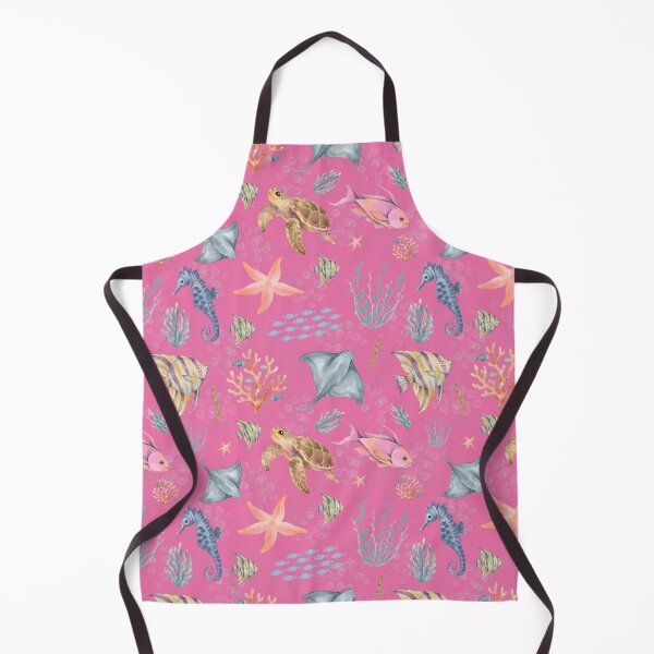 Item preview, Watercolor Ocean Life Textured Pink designed and sold by KSimpson838.
