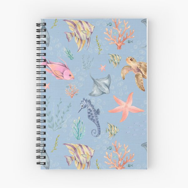 Item preview, Watercolor Ocean Life Textured Light Blue designed and sold by KSimpson838.