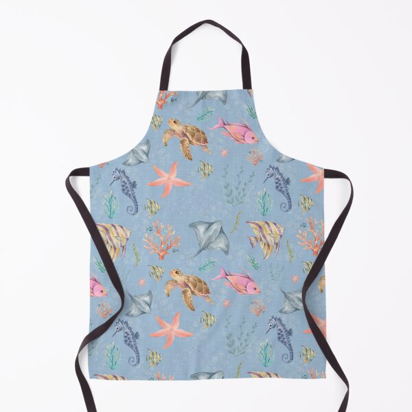 Item preview, Watercolor Ocean Life Textured Light Blue designed and sold by KSimpson838.