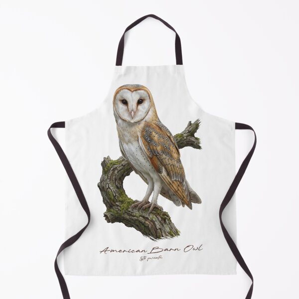 Item preview, American Barn Owl on Mossy Branch designed and sold by Takeda-art.