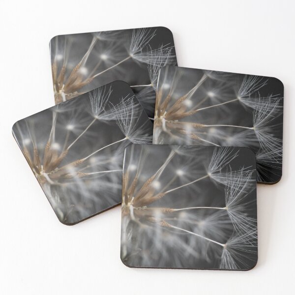 Item preview, Beautiful white blooming dandelion dark background macro designed and sold by TanalyFlowers.