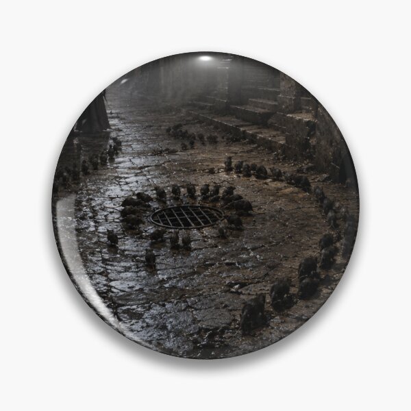Item preview, Gothic Rat Swarm Street Print | Dark Fantasy Horror Alley with Plague Rats and Occult City Atmosphere designed and sold by Element Horizon Studio.