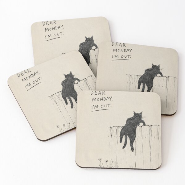 Item preview, sarcastic monday cat designed and sold by bosamji.