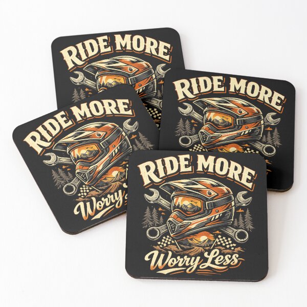 Item preview, Ride More Worry Less Vintage Motocross Helmet Retro Adventure Rider Design designed and sold by Ladys-Gents.