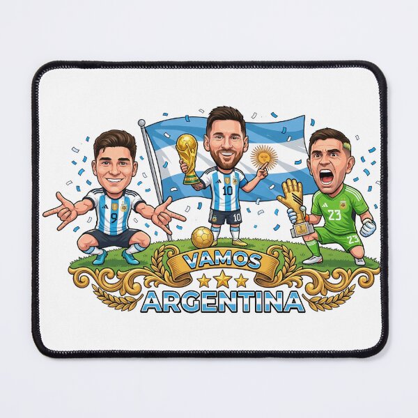 Item preview, Argentina World Champions Messi Cartoon designed and sold by Pulpa-grafica.