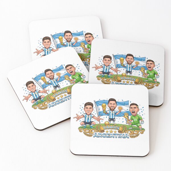 Item preview, Argentina World Champions Messi Cartoon designed and sold by Pulpa-grafica.
