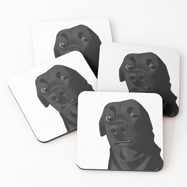 Item preview, Black dog meme funny illustration designed and sold by Suunart.