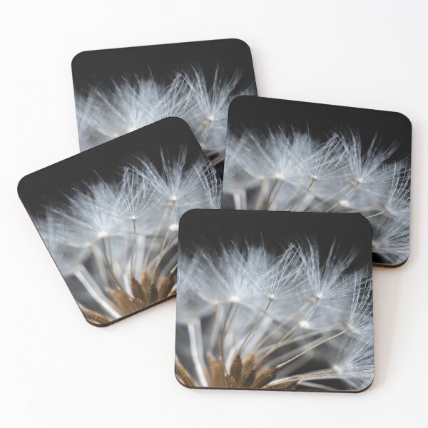 Item preview, Beautiful white blooming dandelion dark background macro designed and sold by TanalyFlowers.