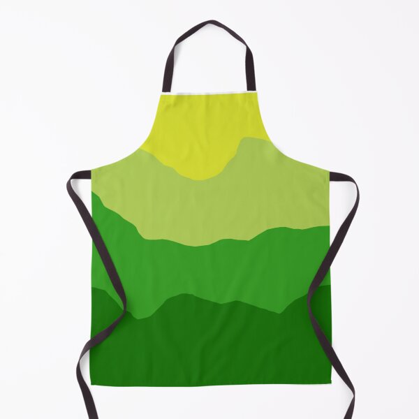 Aperçu de l'œuvre Pics montagneux minimalistes en couches vertes et jaunes créée et vendue par PixelParinda.