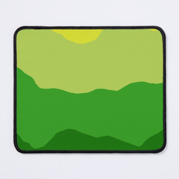 Item preview, Minimalist Layered Green and Yellow Mountain Peaks designed and sold by PixelParinda.